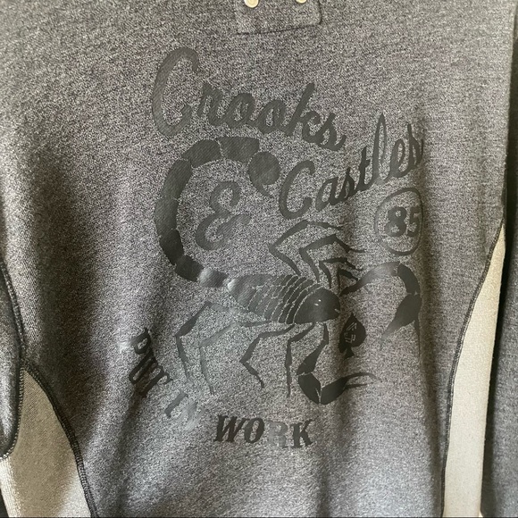 Crooks & Castles Most Hated Put In Work Zip Up Hoodie Jacket - Picture 10 of 11